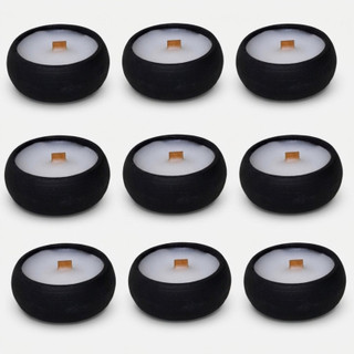 محصول نمونه تستی شمع وارمر مدل ژورنالی کد wooden wick بسته 9 عددی